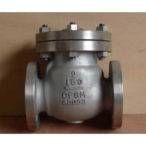 4 Holes X 4 Inch Swing Gate Check Valve , Oil Swing Type Check Valve