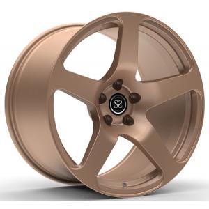 China Monoblock 1 Piece Wheels Forged Rims For Mustang GT 19inch Concave Dark Bronze supplier