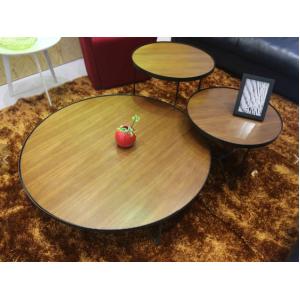 Tea Hobby Lobby Modern Wood Coffee Table Round High Density Walnut Color
