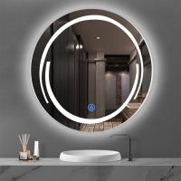 China Modern Waterproof Round Illuminated Bathroom Mirror Smart Decorative Wall OEM ODM on sale