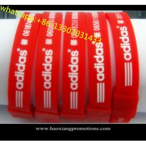 China Multi layer silicone wristband/bracelet with full printing logo for promotion supplier