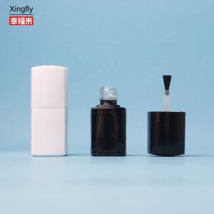 China 5ml Nail Polish Bottle Empty Clear Glass Nail Polish Bottle With Brush And cap supplier