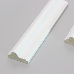 China White Decorative Skirting Tile Baseboard Primed Moulding With Led Light supplier