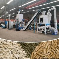 China 0.5-30 Tons/h Animal Feed Pellet Production Line With Ring Die Pellet Mill on sale