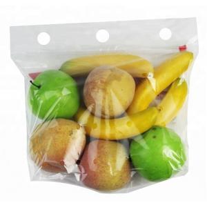 China Biodegradable Protection Fruit And Vegetable Packaging Clear Plastic Zipper Bag supplier