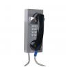 Gray Color Waterproof Emergency Phone With ABS Material Handset 240 * 100 * 106