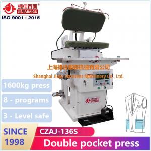 China Scissors Type Automatic Garment Ironing Machine With Spray supplier
