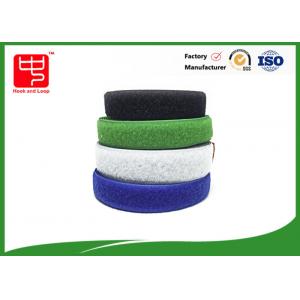 China Two Sided Sew On Hook And Loop Tape Various Color 25m / Roll wholesale