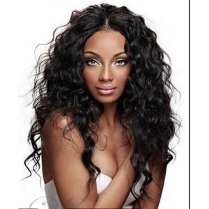 China Brazilian Curly Full Lace Wigs Human Hair Wigs With Baby Hair Natural Black supplier