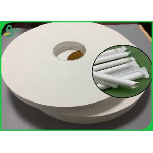 China 27mm 28mm White Color Packaging Paper 28gsm Food Grade Suit For Wrapping Straws wholesale