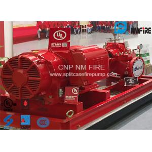 Electic Motor Driven UL FM Approved Fire Pumps , Double Suction Split Case Pump