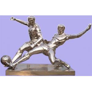 China Custom FRP Casting Football World Cup Sculpture To Create A Separate Player Moment Sculpture supplier