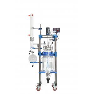 China 50L Lab Jacketed Glass Reactor Semi-Automatic For Chemical Use supplier