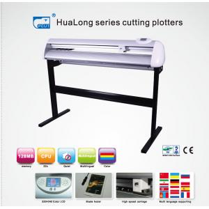 China 32 Bit CPU 1300mm Simple Graph Vinyl Cutter Plotter With Micro-Step Driver supplier