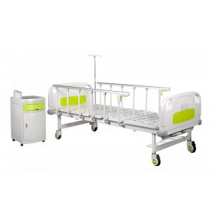 Detachable ABS Adjustable 2160MM Hospital Bed 2 Cranks Manual Medical Bed