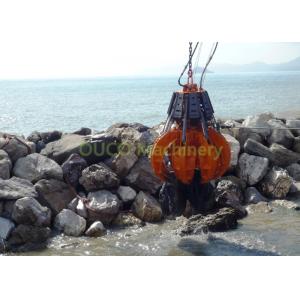 China Hydraulic Control Power Orange Peel Grab , Bulk Grab Bucket High Efficiency supplier