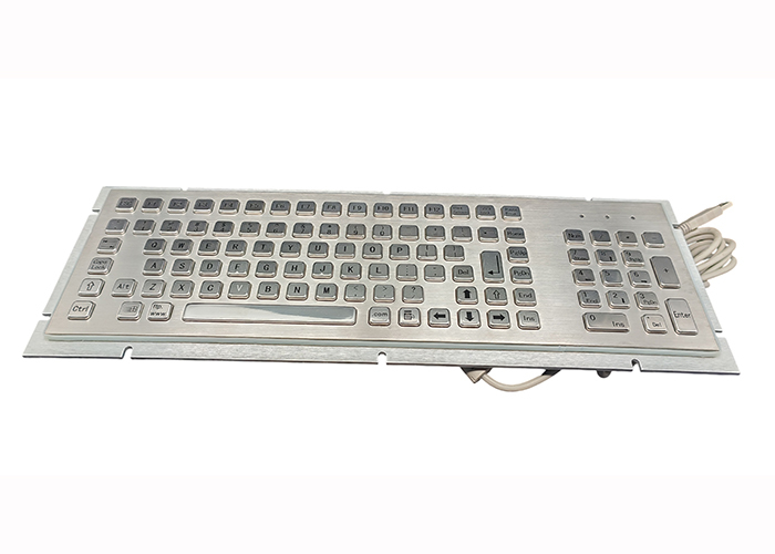 China Panel Mount Industrial Metal Keyboard 103 Buttons with Kiosk Solution wholesale