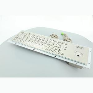 304 Stainless Steel Keyboard With Trackball With USB PS 2 Interface