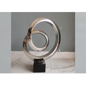 China 106cm High Contemporary Polished 316 Stainless Steel Art Sculptures supplier