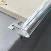 China Matt Silver Stair Nosing Tile Trim Bullnose Edge For Decoration Protection on sale