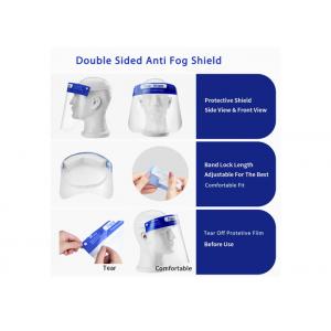 China Full Protection Anti Fog Face Shield Reuseable Elastic Headband With Foam wholesale