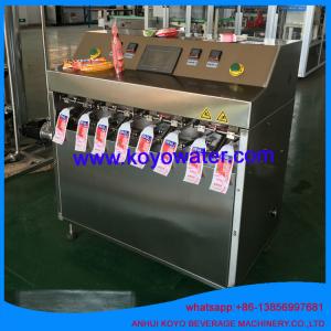 China 3500bags/hr 500ml KOYO pure water Mineral Water bottle shape bag/pouch sachet filling sealing packing machine supplier