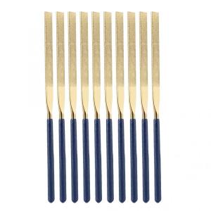 Section Shape Round Needle Files for Metal Jeweler Wood Carving Craft 10 Piece Set