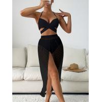 China Nylon Three Piece Swimwear for Beach Occasion with Padded Cups on sale