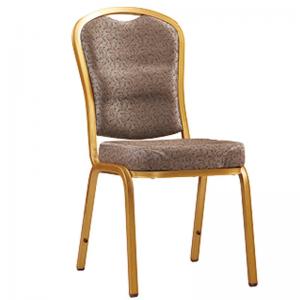 China YLX-6077 Golden Aluminium/Steel Oil Painting Tube Banquet Dining Chair for Hotel supplier