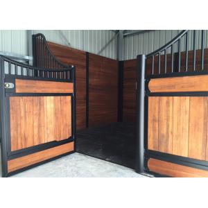 China Modular Metal Horse Stalls With Latches And Boarding For Pre Built Horse Barns supplier