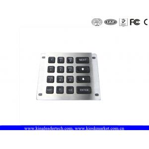 China Waterproof illuminated numeric keypad , Panel mount keypad with 16 back-lit keys MKP100-1 supplier