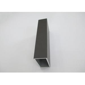 Thin Wall Black Anodized Aluminum Square Tubing Height 25mm Width 60mm