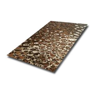 China PVD Color Stamped Finish Decorative Stainless Steel Sheet 4x8 SS Ceiling Panel supplier