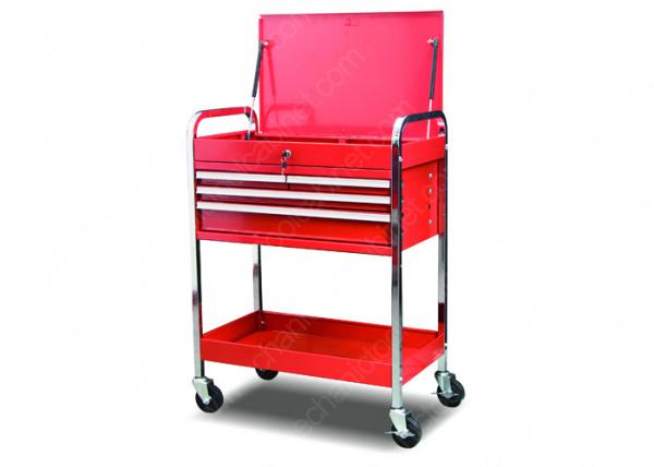 Printing Cold Steel Mobile Shop Automotive Service Cart , Utility Cart With