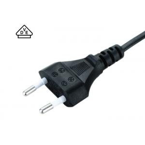 China Heat Proof European Computer Power Cord , 2.5 A 250v Power Cord 0.75MM2 0.5MM2 supplier