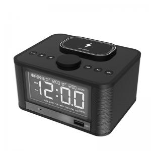China Bluetooth 4.2 Speaker 10M 5W FM Radio Alarm Clock supplier