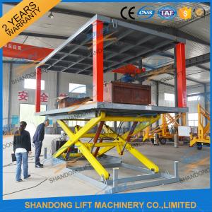 Hydraulic Electric Type Portable Fixed In Ground Car Lift For Parking With CE