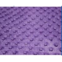 China Polyester Knitted Purple Minky Dot Fabric Skin - Friendly SGS Approved on sale