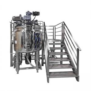 Vacuum Making Mixer Machine Emulsifying Homogenizer Tank SUS304/316 Large mixing and emulsifying machinery