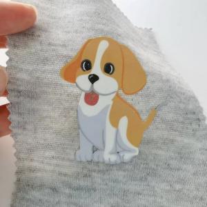 China Shiny Pattern Cartoon Pictures Iron Silicone Heat Transfer Labels For Kids Clothing supplier