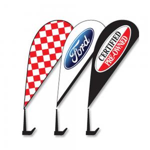 Polyester Promotional Teardrop Banners Custom Teardrop Flag Banners Doublde Side Printing