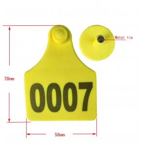 China sell animal cattle ear tag,laser ear tag,cow ear tag,material SGS certificate,high78*width 58mm wholesale