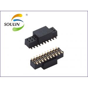 China 1.0mm Pitch 40 Pin Female Connector Dual Row Pin Header Right Angle supplier