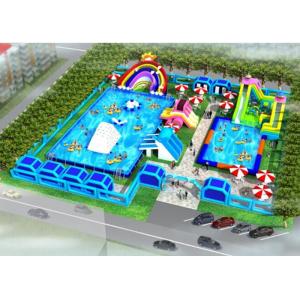 China System Project Inflatable Water Park With Pool Slide For Land CE / UL Certificated supplier
