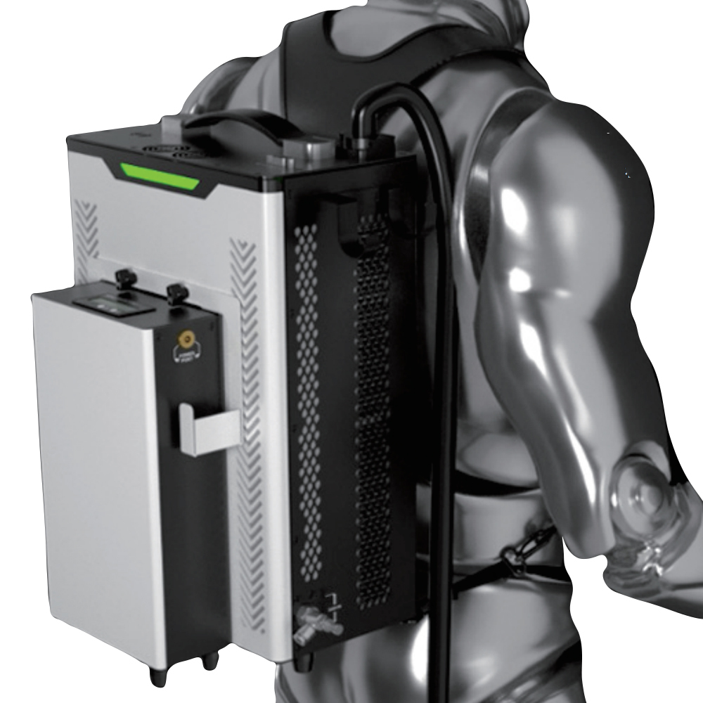 China Machine de nettoyage au laser à fibre pulsée de sac à dos Équipement de déminage des métaux wholesale