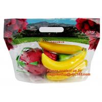 China fresh fruit cherry pear package bag with breathing hole, Fruit Grape Cherry Vegetable Packing Protection Bag, Zipper Fru on sale