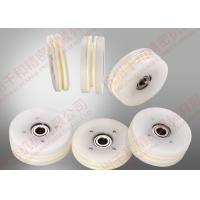 China Ivory White Combined Wheel Ceramic Wire Guide Pulley For Coil Winding Machine on sale