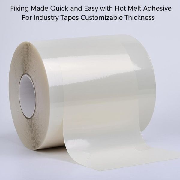 Single-Sided Hot Melt Adhesive Cotton Tape with Hand Tearing and 15m-30m Length for Industrial Fixing and Protection