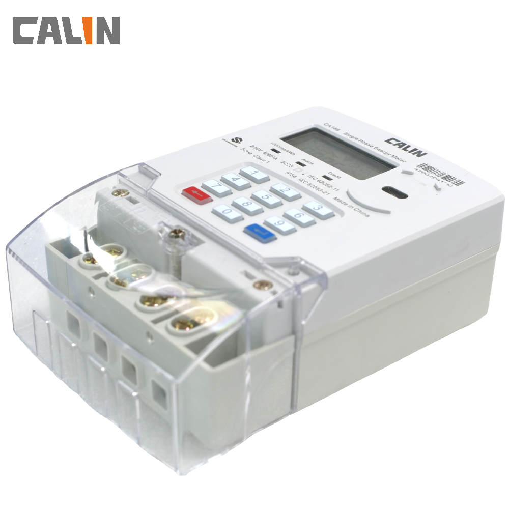 Single Phase STS Prepaid Electricity Meter BS footprint Extended terminal cover steady broad voltage range
