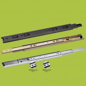 China cabinet hardware Black paint slides full extension runner 16 inch supplier